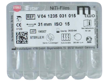 MTWO NiTi file 15/.05 31/21mm 6pcs
